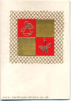 Four squares Christmas card