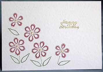 Flower Stitching Card 