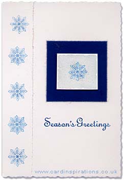 Snowflake greetings card