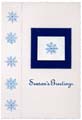 Snowflake Seasons Greetings rubber stamping card