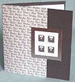 Floppy disc collage card