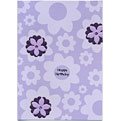 Quick purple flower collage card